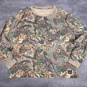 Vintage Walls Single Stitch Advantage Tree Leaf Camo Long Sleeve Pocket T Shirt